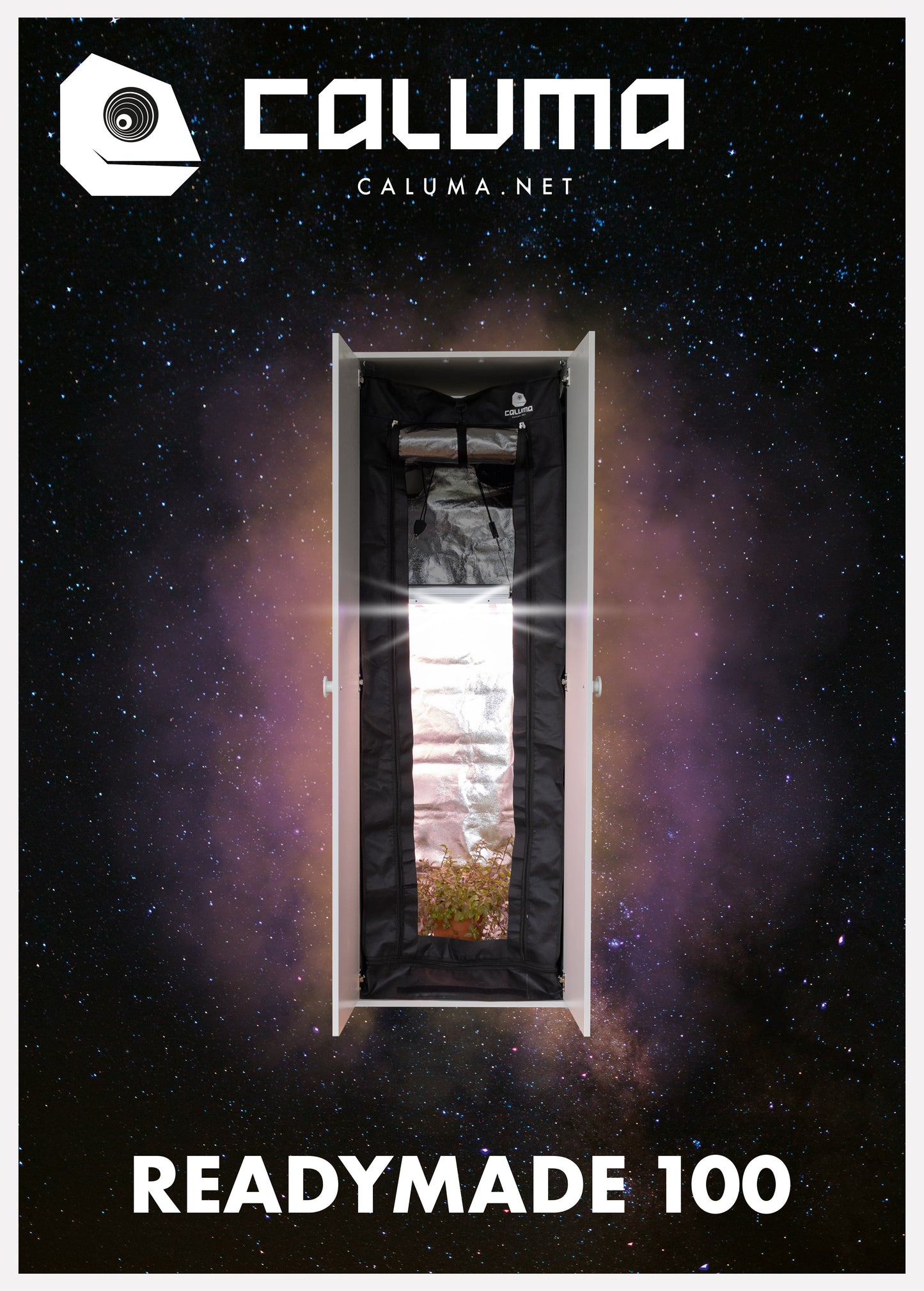 Caluma Readymade 100 LED-Growbox im IKEA Schrank – diskrete Growlösung für Zuhause