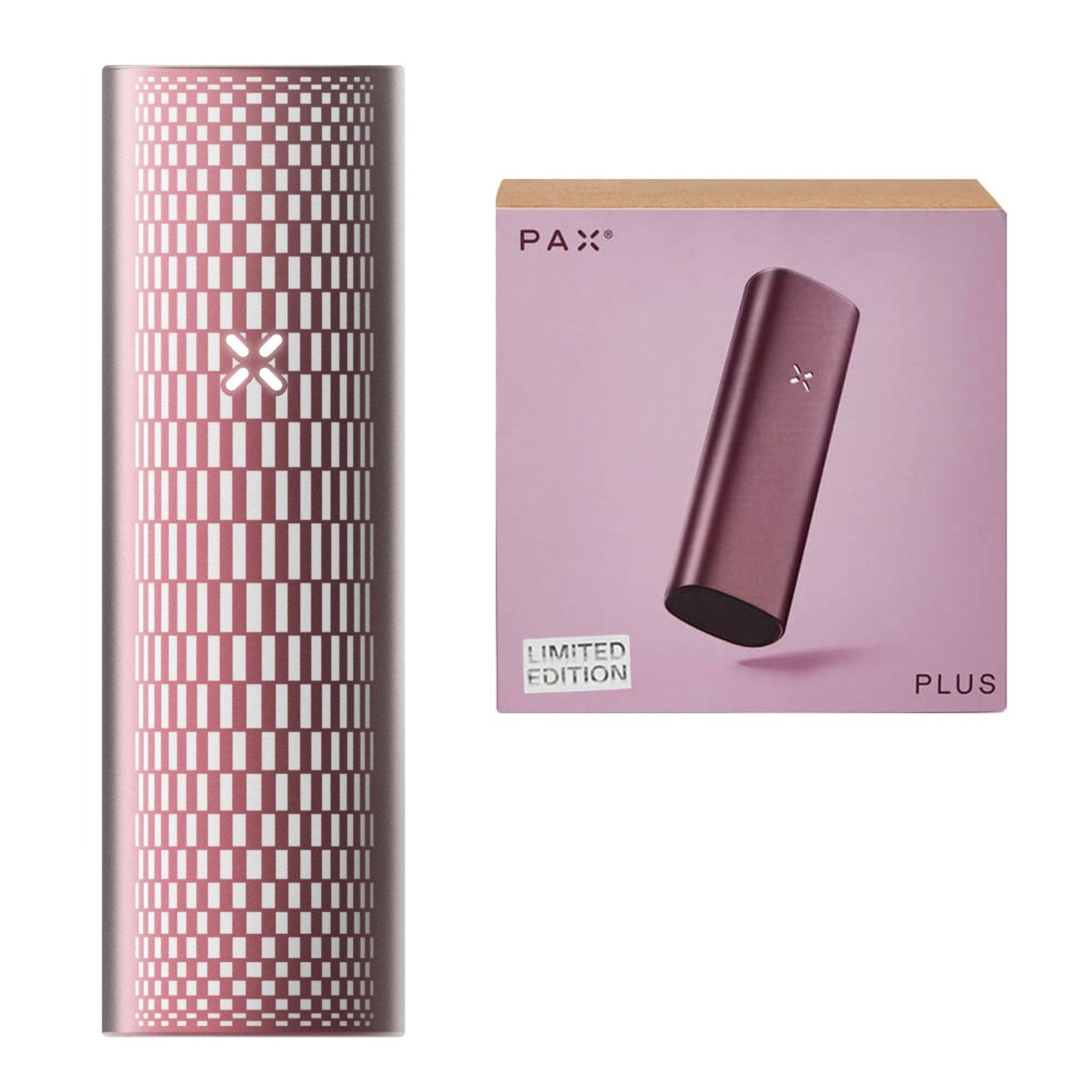 PAX Plus Limited Edition in Beere mit Verpackung – Hochwertiger Vaporizer mit präziser Temperaturregelung und modernem Look.
