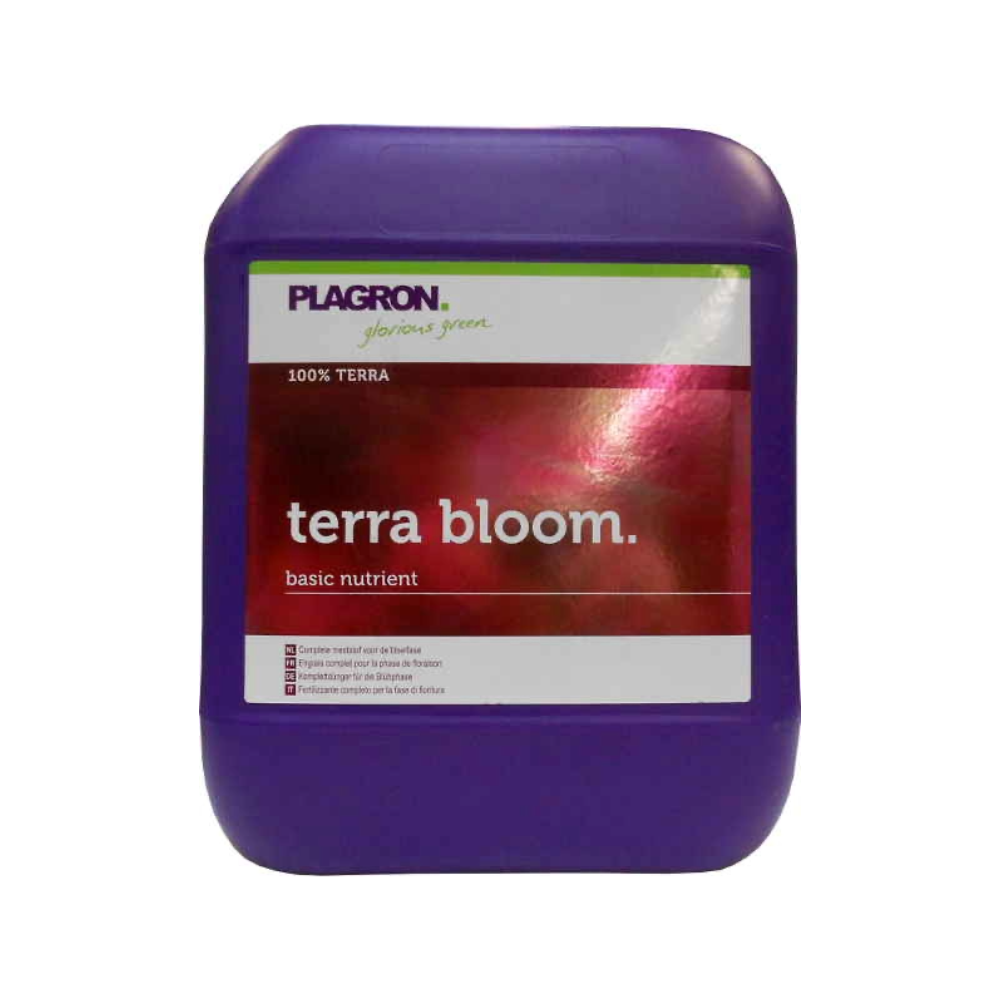 Plagron Terra Bloom 10L Kanister – Mineralischer Dünger für die Blütephase, geeignet für alle Erdmischungen und Bewässerungssysteme. Fördert die Blütenbildung und beugt Mangelerscheinungen vor.