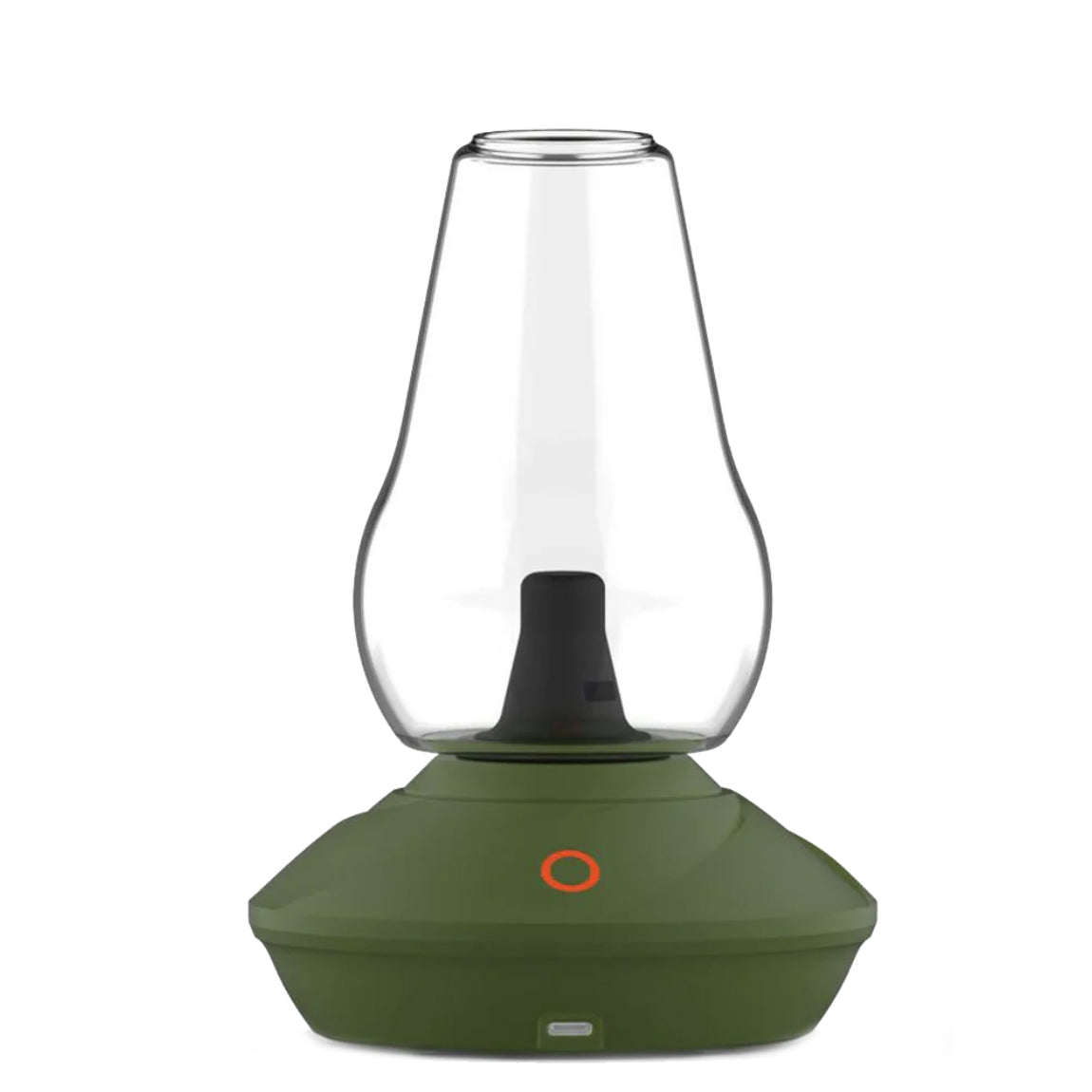 Zenco Duo Wasserspiel im Glas in der Farbvariante Grün mit klarem, spülmaschinenfestem Glas und eleganter Basis für ein stilvolles und modernes Dampferlebnis.