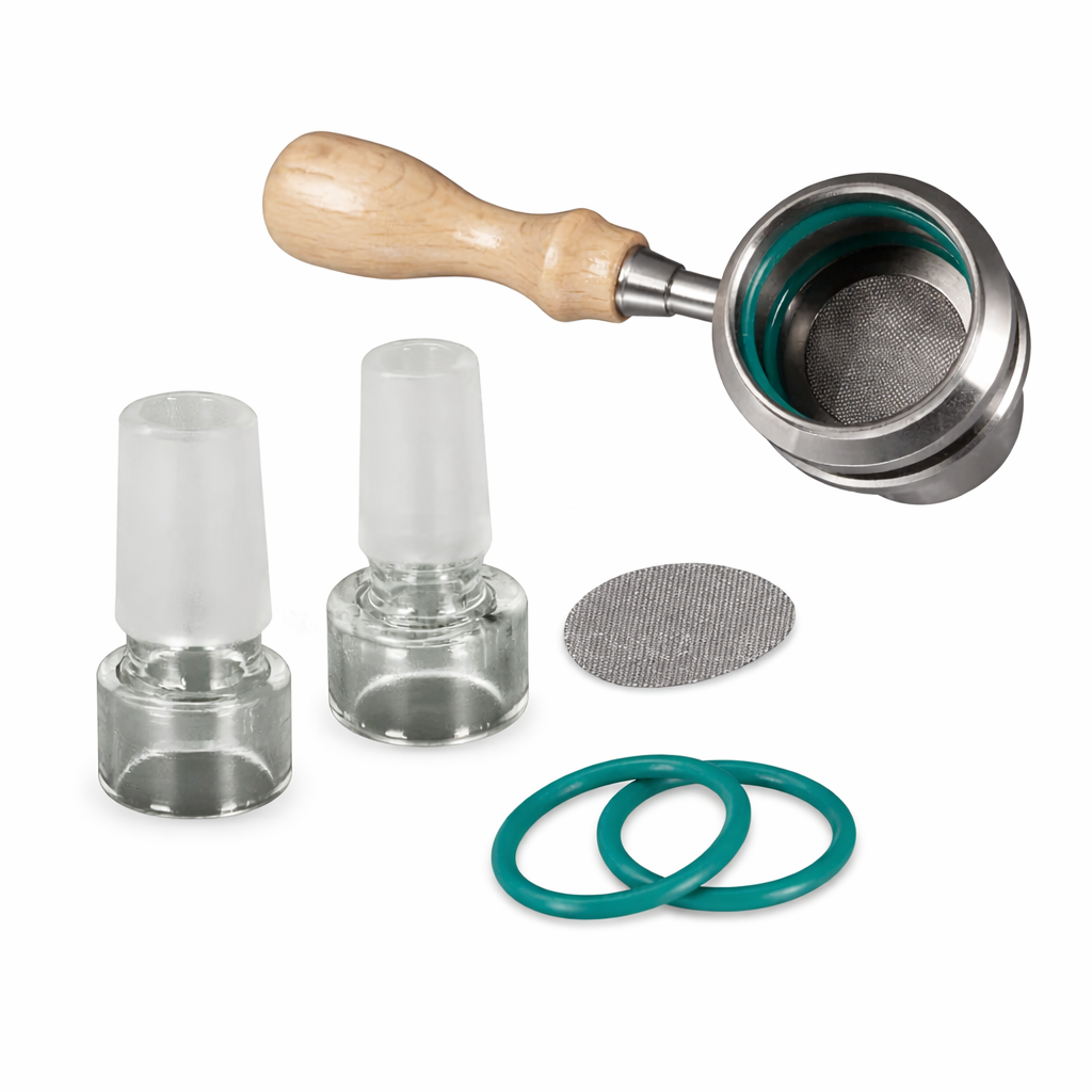 Bowl Zubehör des CrossingTech Wireless One Hit Wonder WOHW mit Glasadaptern, O-Ringen und Sieb