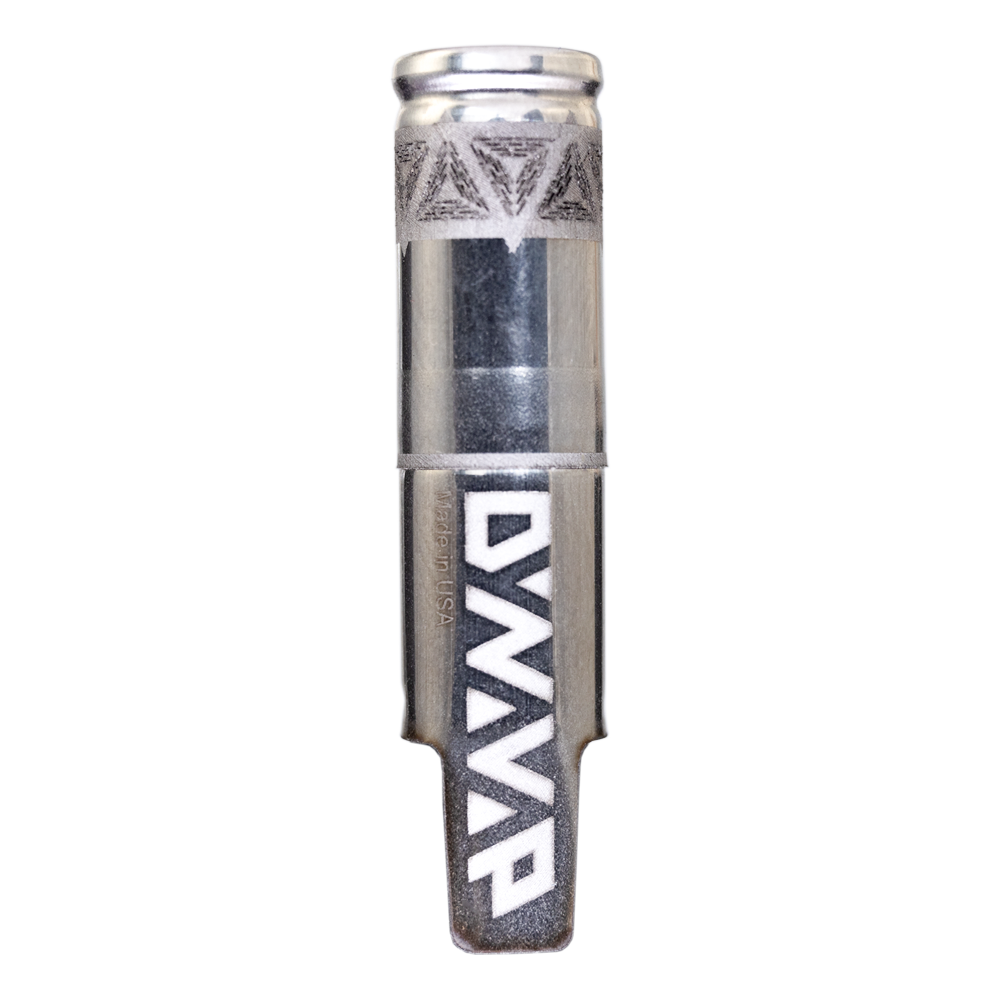 DynaVap BallR Cap frontal – verlängerte Cap mit Mikroperforation, DYNAVAP Logo und Heizskala; kompatibel mit Standard-Bowls für präzise Konvektion