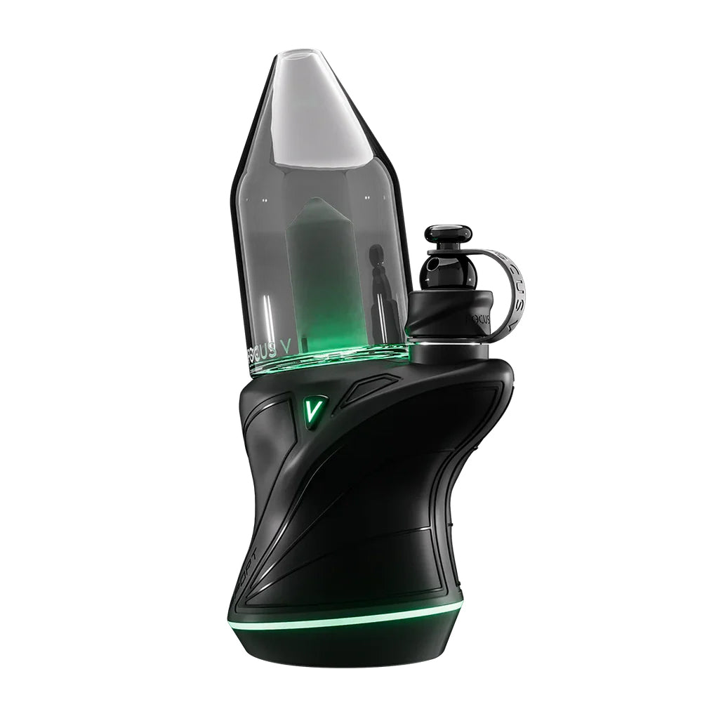 Focus V CARTA SPORT in Schwarz mit Bubble Cap und Glasaufsatz – tragbares E-Rig mit LED-Beleuchtung