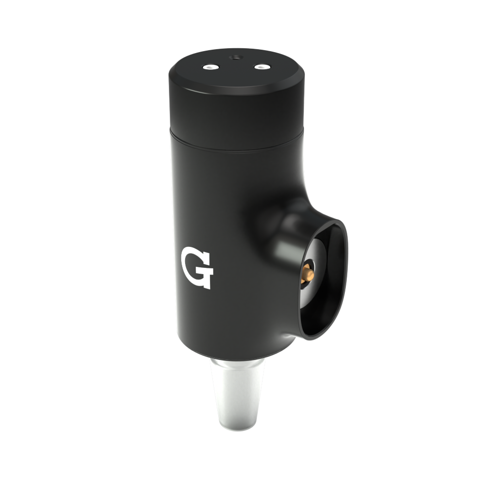 G Pen Hyer Vaporizer Heizkopf in Schwarz mit 14-mm-Glasadapter für Konzentrate und Kräuter