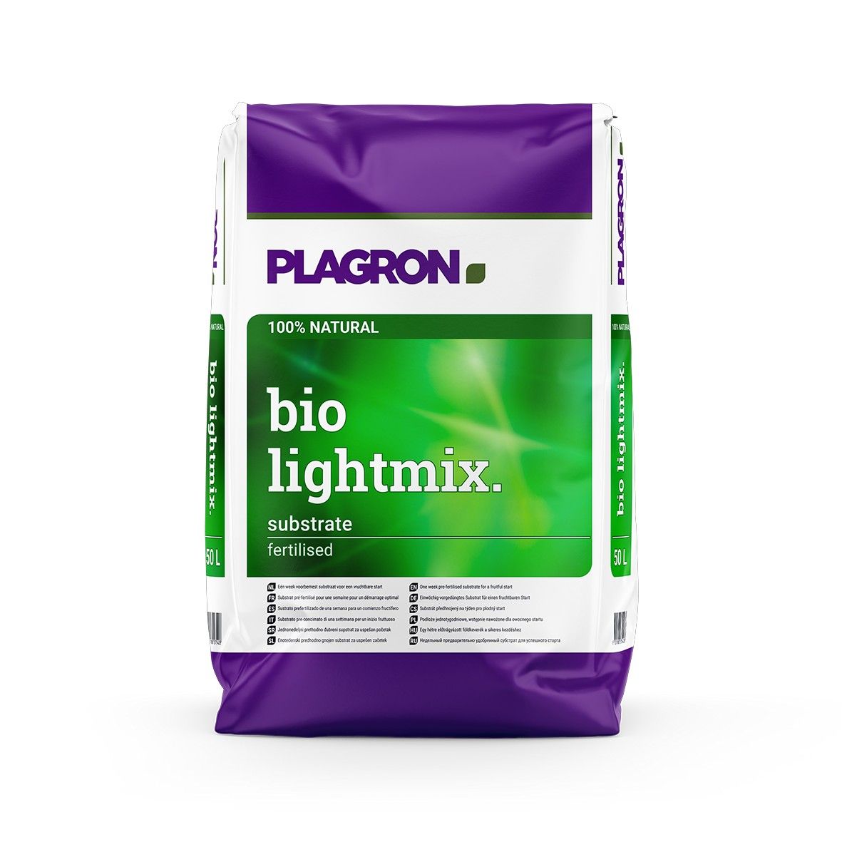 Plagron Bio Lightmix 50L kaufen – vorgedüngtes Substrat mit Perlite für Anzucht und Wachstum, torfbasiert, ideal für kräftige Pflanzenwurzeln