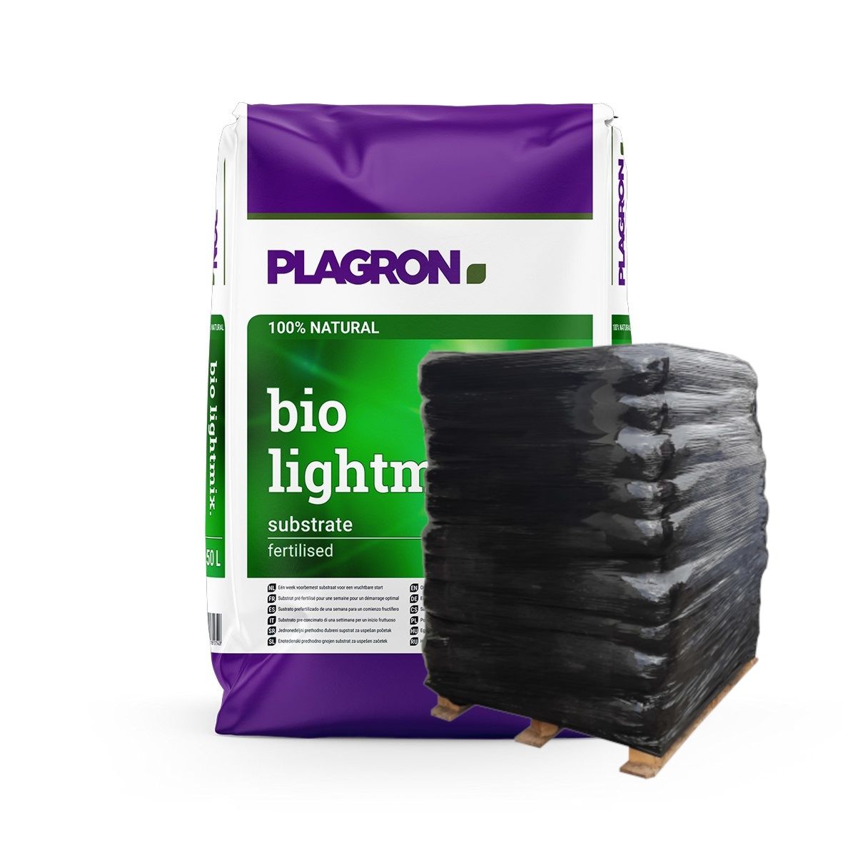 Plagron Bio Lightmix Palette 70x50L kaufen – Bio-Erde Substrat für Anzucht, Wachstum und ökologischen Indoor- & Outdoor-Gartenbau
