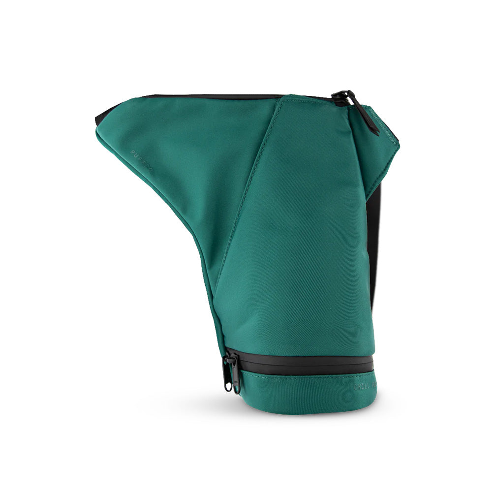 Puffco Peak Journey Bag Emerald – robuste Crossbody-Tragetasche für Peak & Peak Pro mit Chill Pocket Kühlfach