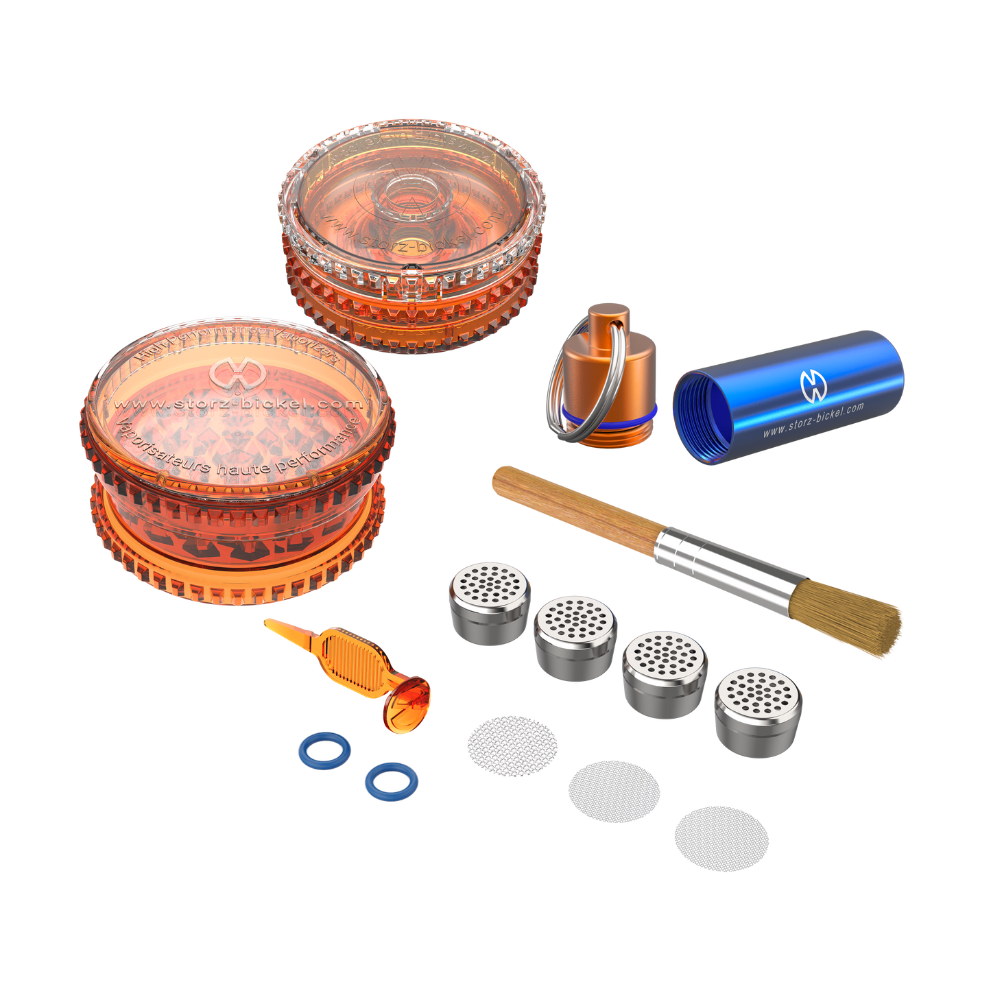 Storz & Bickel Side Kit kaufen – Zubehör Set mit Grinder, Sieben, Capsule Caddy, Füllhilfe und Reinigungsbürste für Crafty+, Mighty+, Venty & Veazy