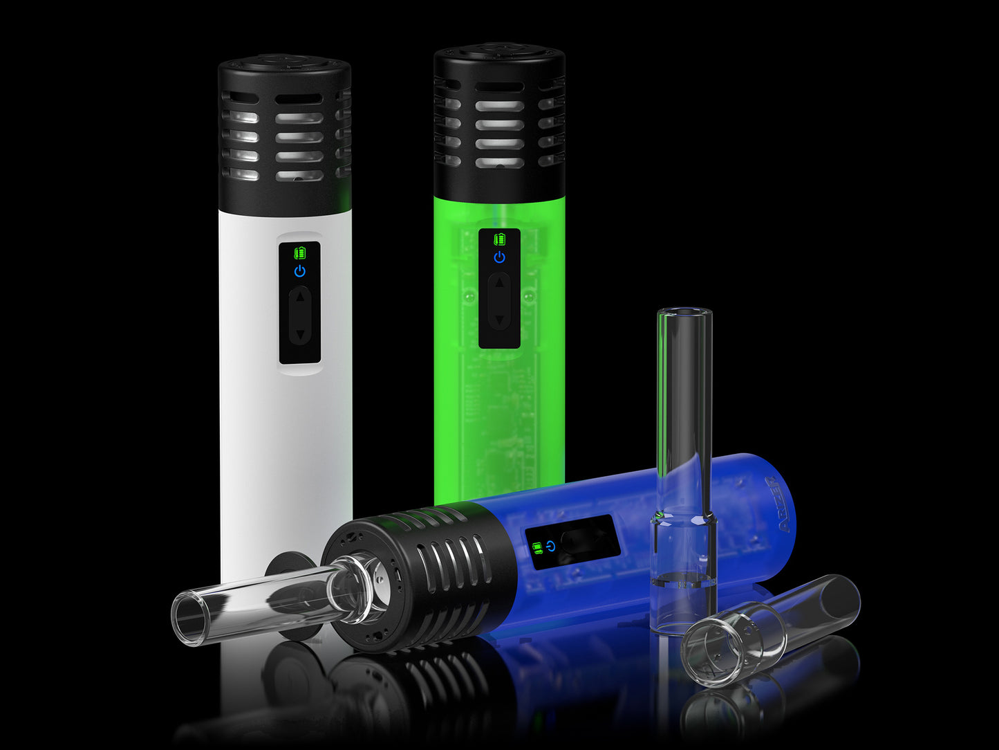 Arizer Air SE Vaporizer-Set mit Zubehör – drei Farben mit Glasmundstücken für puren Geschmack und einfache Handhabung
