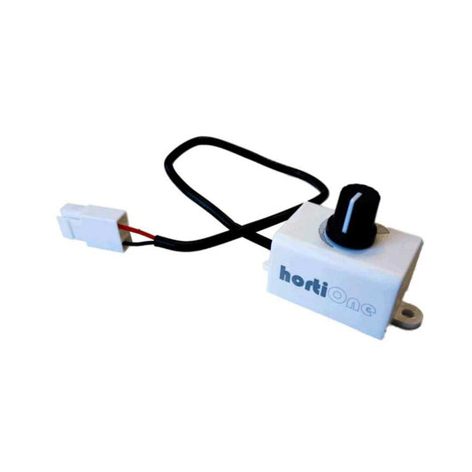 HortiONE Dimmer für stufenlose LED-Lichtsteuerung in kompaktem Design mit einfacher Plug&Play-Installation.