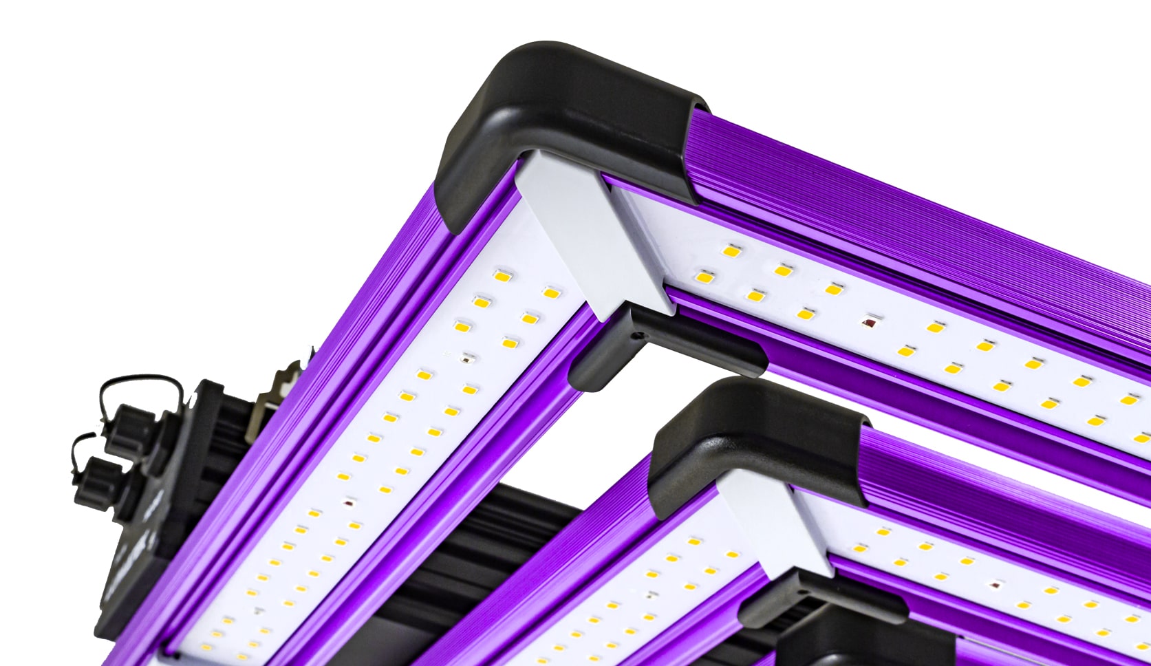 Detailansicht der LED-Arrays auf dem Lumatek ATS300W Pro, hervorhebend die Präzisionsbauweise und hochwertige LED-Technologie für optimales Wachstum.