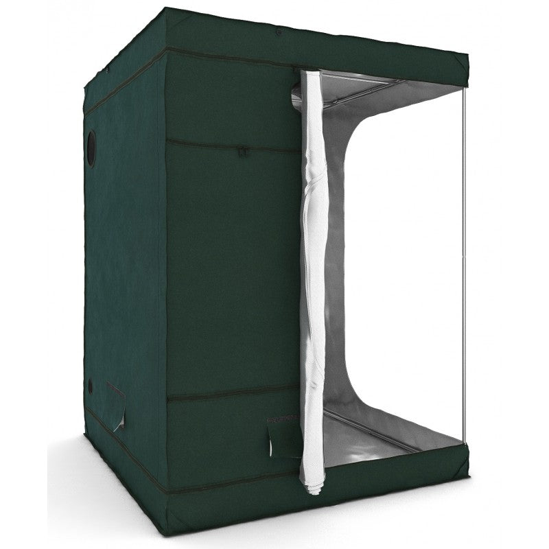 RoyalRoom Classic Serie C120 Growbox mit geöffneter Seitentür, effiziente Raumausnutzung und einfache Handhabung für Heimzüchter