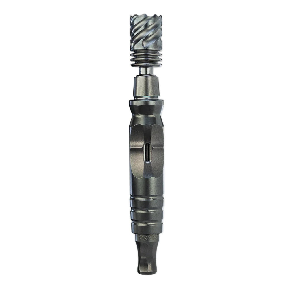 Dynavap Hyperdyn Vaporizer mit detaillierter Ansicht der Spitze und des Mundstücks