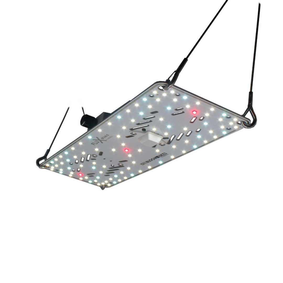 BloomStar Fluxshield Habibi 150 LED-Leuchte - Hochmoderne Pflanzenbeleuchtung für Growboxen und Indoor-Gärten. Effiziente LED-Grow-Lampe mit dimmbarer Helligkeit und optimalem Lichtspektrum.