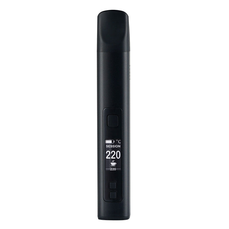 Smono Sunshine Vaporizer bei 220 Grad – Session-Modus aktiv auf dem Display
