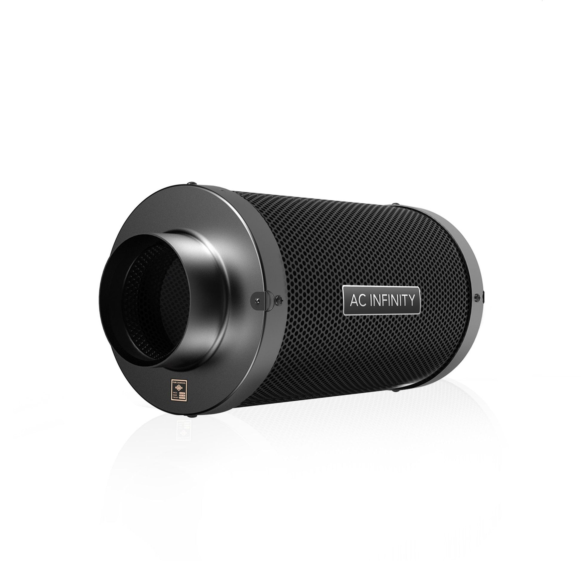 AC Infinity Aktivkohlefilter (Inline) als Geruchsfilter für Growbox/Growzelt – mit australischer RC412 Aktivkohle, Größen 100/150/200 mm.