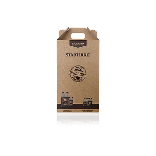 BIOCANNA Starterkit – komplettes Bio-Düngerset mit 100% organischen Nährstoffen für Wachstum und Blüte, ideal für nachhaltigen Anbau auf Erde.