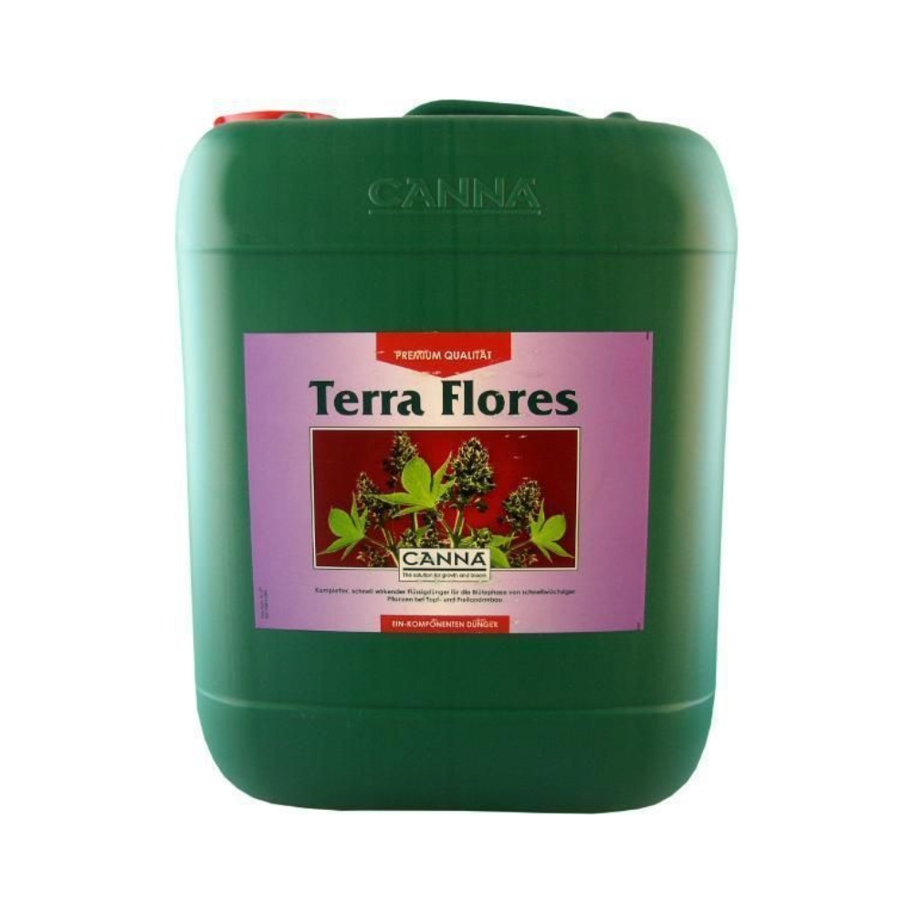 CANNA Terra Flores 10L kaufen – leistungsstarker Blütedünger für Erde und Torfsubstrate, reich an Kalium und Phosphaten für kräftige Blüten