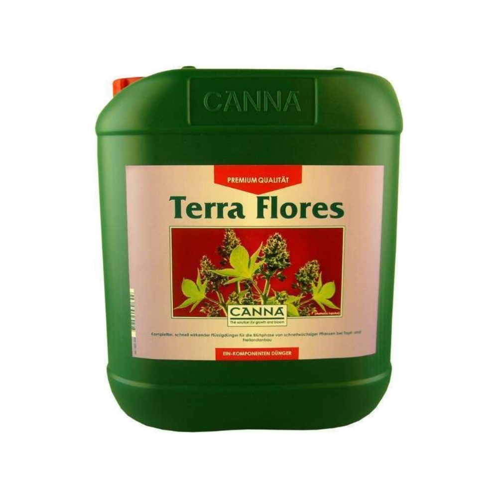 CANNA Terra Flores 5L kaufen – Flüssigdünger für die Blütephase mit optimalem NPK 2-2-4 Verhältnis, sorgt für üppige Blüten und gesundes Aroma