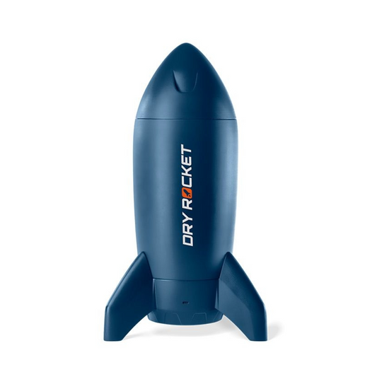 Geschlossener DryRocket Cannabis-Trockner in kompakter Raketenform – leise, platzsparend und ideal für den Indoor-Grow.