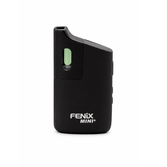 FENiX MINI+ Vaporizer in Schwarz als freigestelltes Produktbild auf weißem Hintergrund