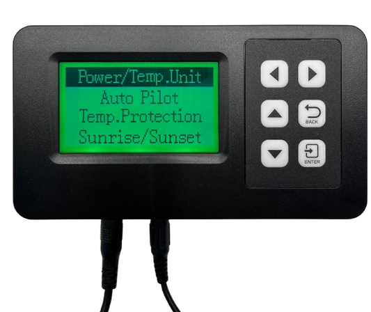 Fox LED Lighting Controller Display – AutoPilot, Temp Protection und Sunrise/Sunset für 0–10V LED Steuerung