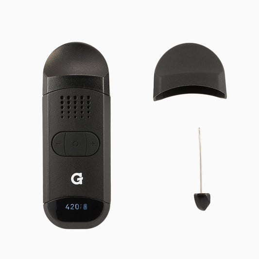 G Pen Dash II Vaporizer Frontansicht mit Mundstück und integriertem Pick Tool