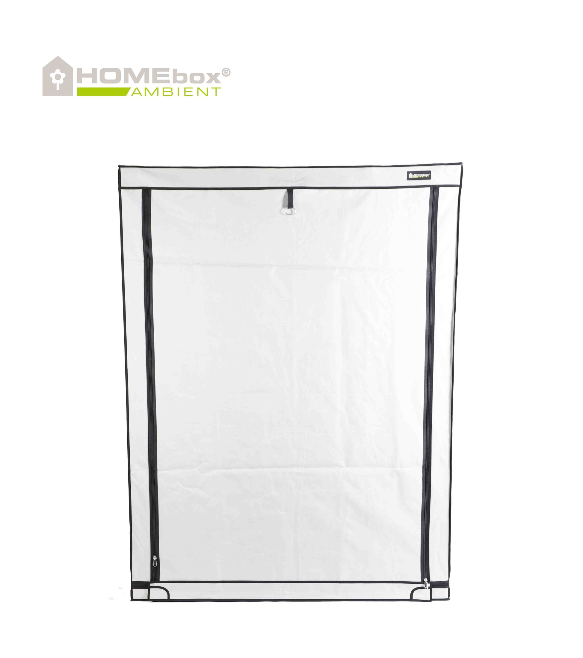 HOMEbox Ambient Q150 Growbox in Frontansicht mit geschlossener Tür