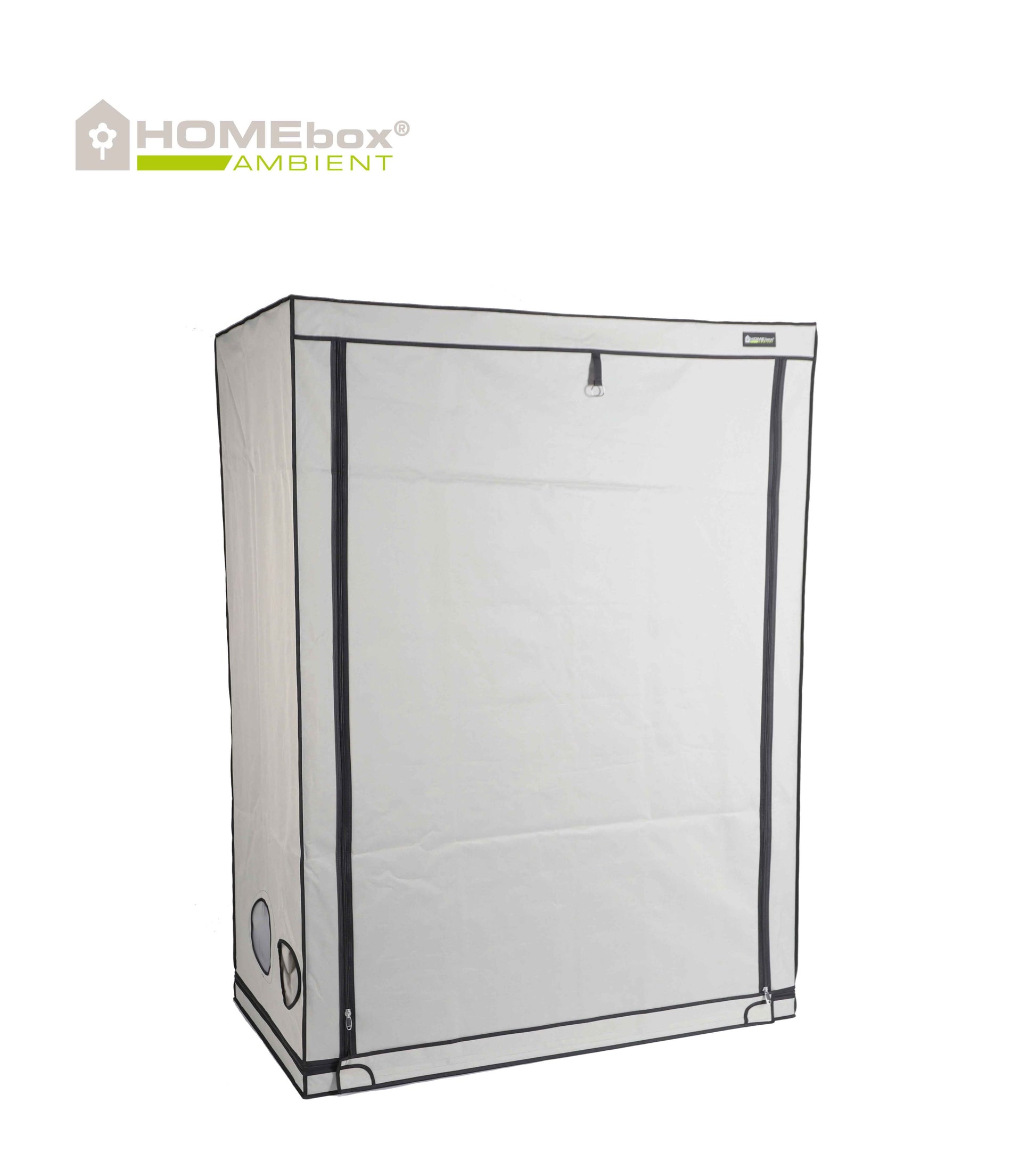 HOMEbox Ambient Q150 Growbox in Frontansicht mit geschlossener Tür