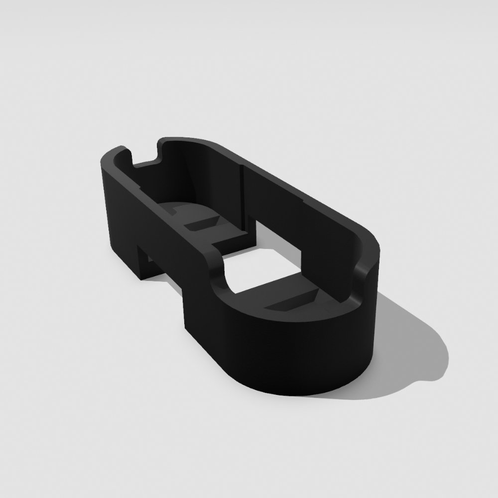 Schrägansicht der Standfuß Halterung für Mighty und Mighty+ – passgenauer Stand für Storz & Bickel