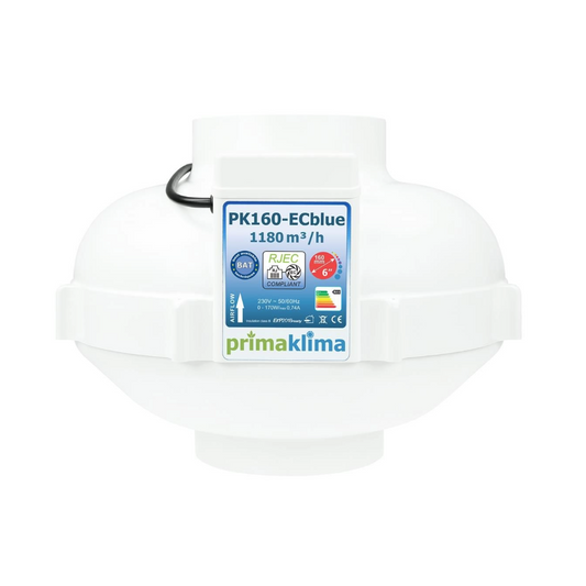Prima Klima PK160ECblue 1180 m³/h regelbarer EC Abluftventilator mit RJ45 Anschluss
