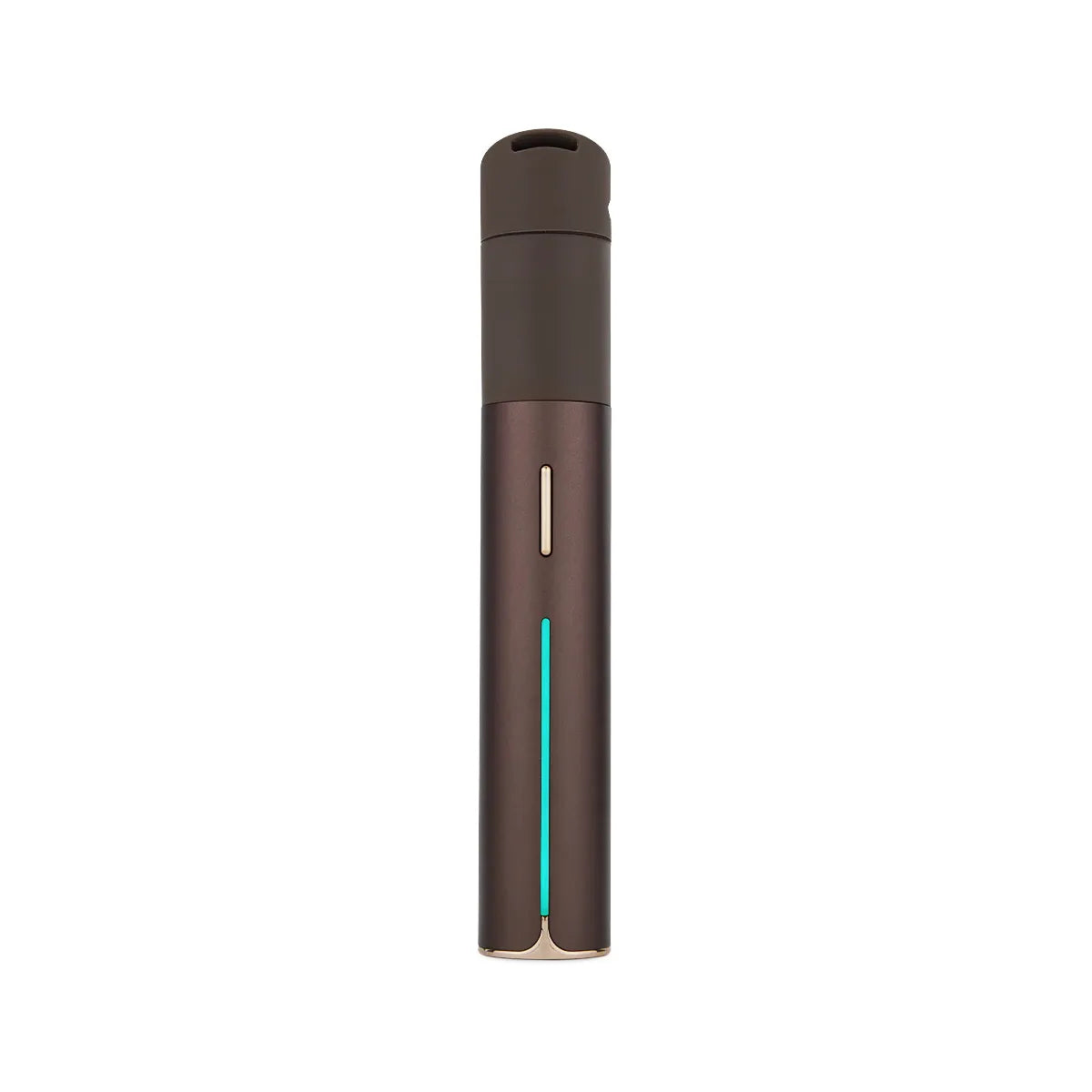 Puffco Pivot Vaporizer Mocha (braun) – mobiler Konzentrat-Vaporizer im Pen-Design, 3D-Kammer, freigestellt auf weißem Hintergrund