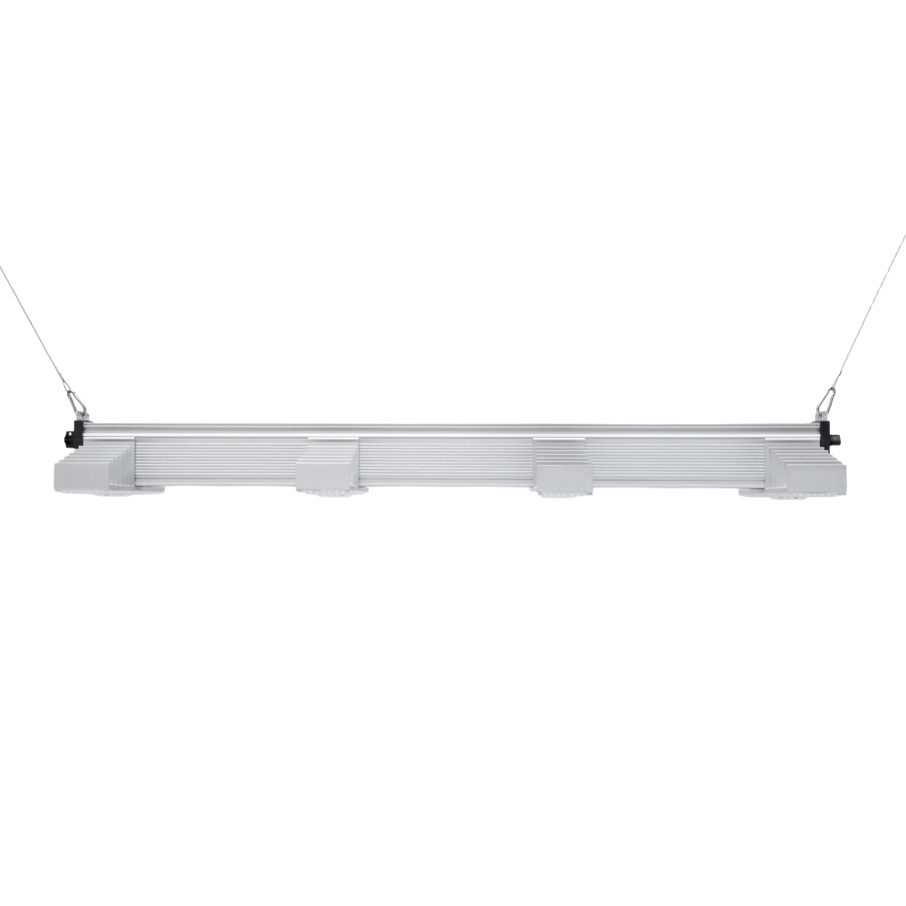 SANlight EVO 4-120 1.5 (265W) LED Growlampe – hängende Rückansicht mit Aluminium-Kühlkörper, geeignet für 60×120.