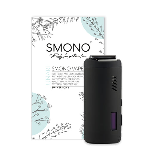 Smono Lunari Vaporizer mit Originalverpackung – tragbarer Konvektionsvaporizer für Kräuter und Konzentrate, inkl. Zubehör und 2 Jahre Garantie