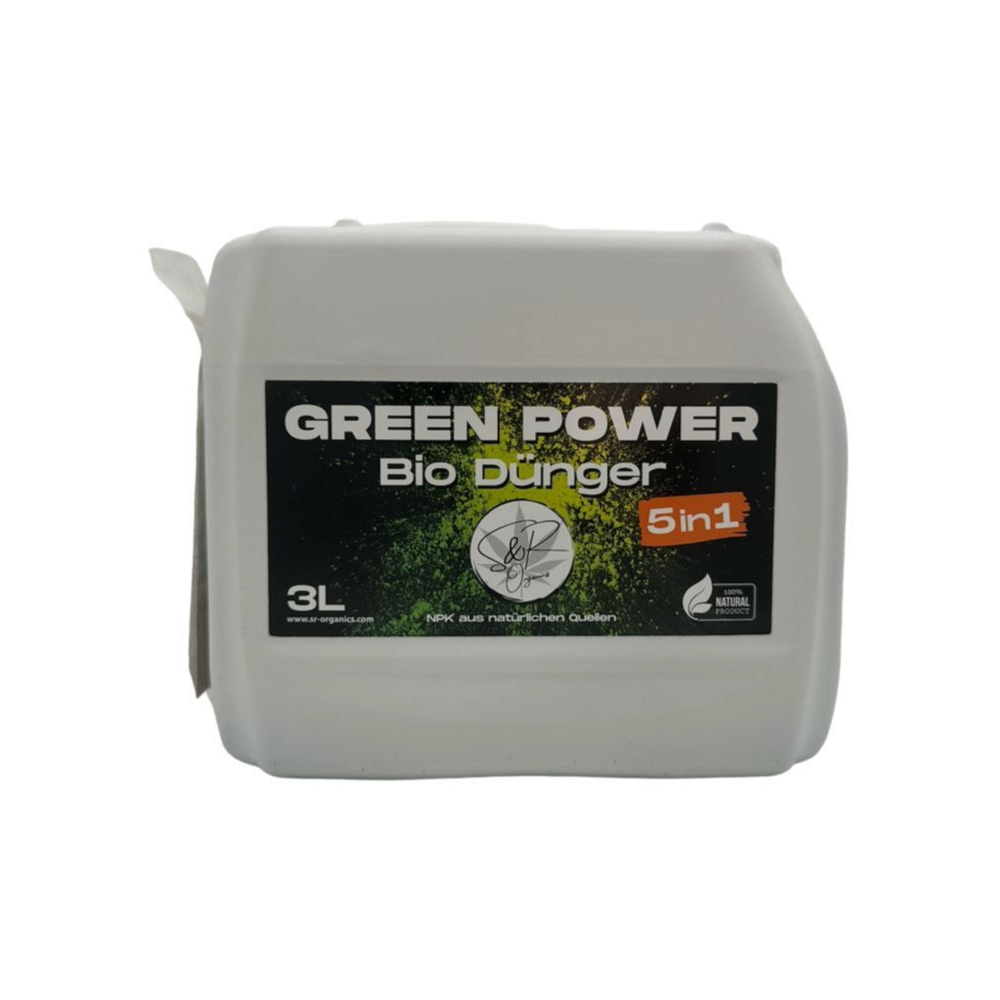 GreenPower 5in1 Bio-Dünger 3L – Hochkonzentrierter NPK-Dünger für Erde, Bio-Erde und Kokossubstrate bei Vetter Grow