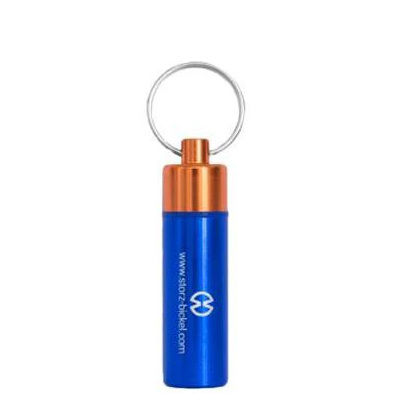 Storz & Bickel Capsule Caddy – geruchs- und wasserdichter Dosierkapsel-Behälter aus Metall mit Schlüsselring, ideal für Mighty & Crafty+ Vaporizer.