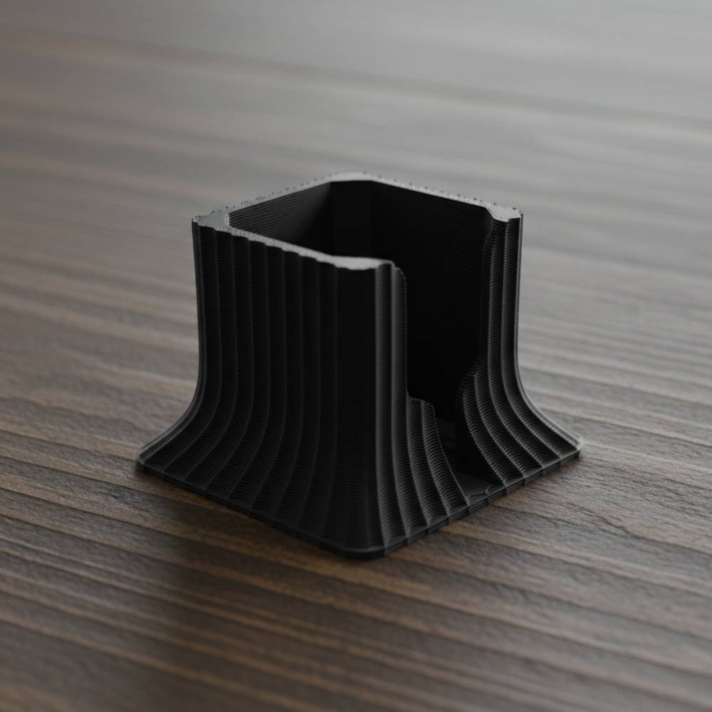 Storz & Bickel VENTY Ständer/Halter – 3D-gedruckter Tischständer für sicheren Stand und saubere Aufbewahrung (3/4 Ansicht)