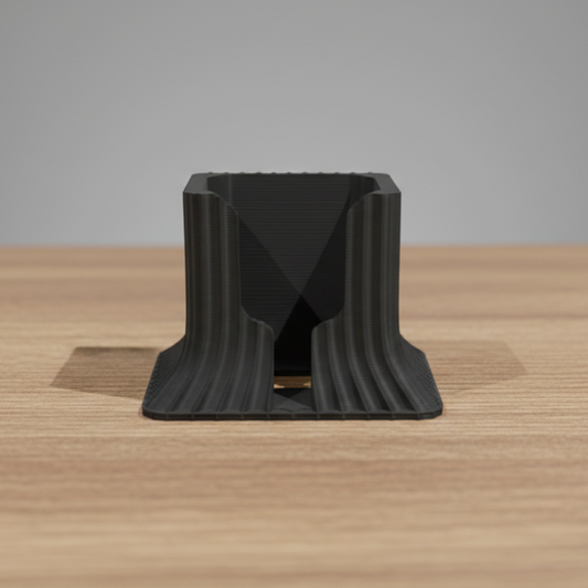 VENTY Stand für Storz & Bickel – passgenauer Halter/Ständer mit breiter Basis, stabiler Stand auf dem Tisch (Frontansicht)