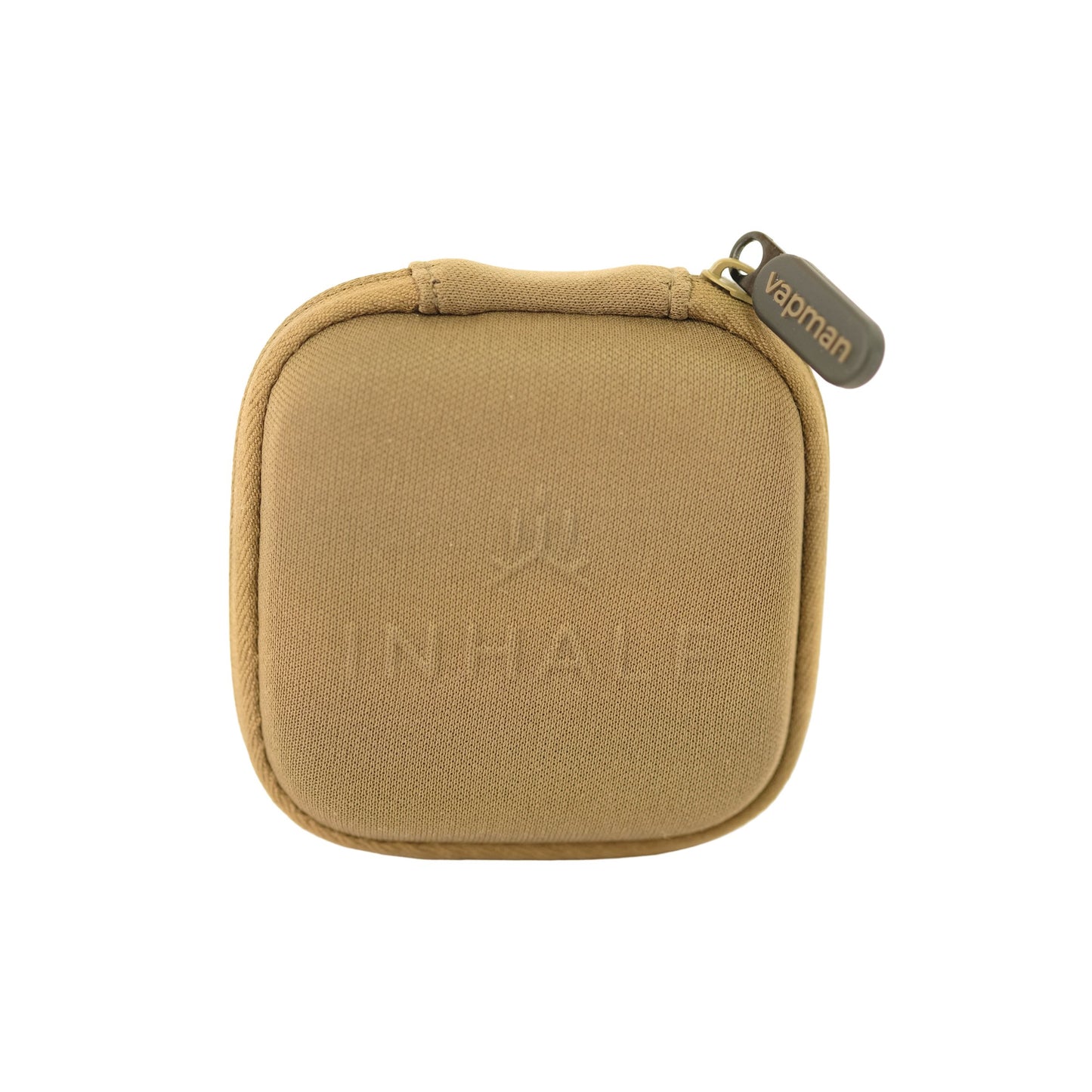 Vapman Click Pure Hard Case in Beige mit Reissverschluss – robuste Transporttasche fuer den manuellen Butan-Vaporizer