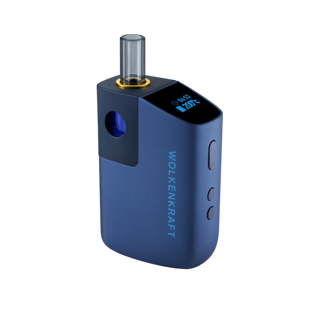 Wolkenkraft FX Mini Ultra Vaporizer Night Blue mit Display und Temperaturanzeige